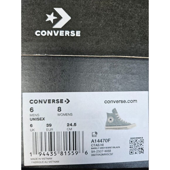 Converse Chuck Taylor Sparkle Adult\'s Hi-Top Lace-Up Sneakers A14470F SZ 8 main image 5